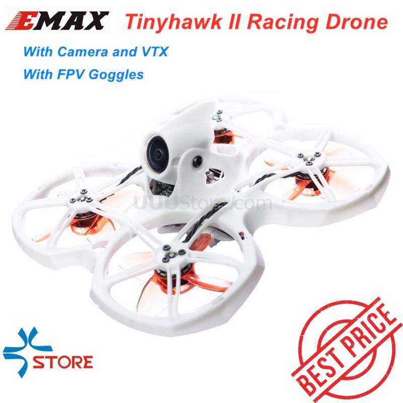 

EMAX Tinyhawk II 75mm 1-2S Whoop FPV Racing Drone RC Quadcopter BNF RTF w/ FrSky D8 Runcam 2 Cam Camera 25/100/200mw VTX ESC