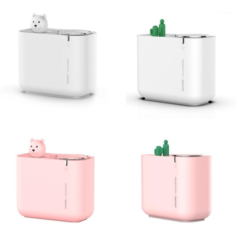 

Double Nozzle USB Air Humidifier Mist Maker Fogger with Colorful Nightlight 3L1