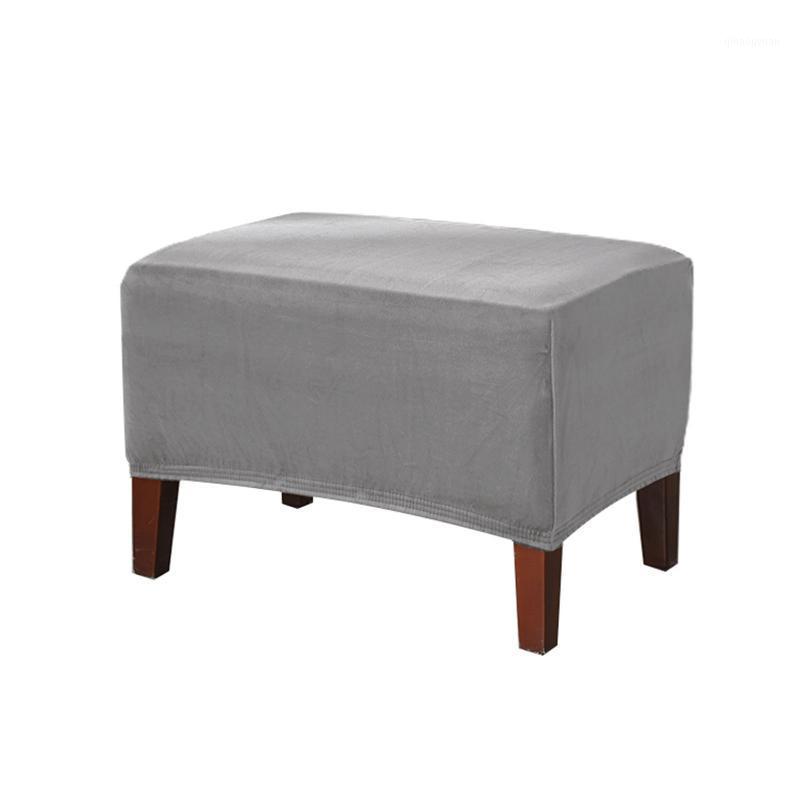 

Rectangle Living Room Soft Elastic Furniture Protector Ottoman Cover Foot Rest Modern Accessories Dustproof Footstool Slipcover1