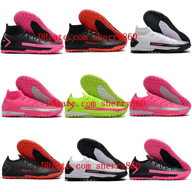 

2021 mens soccer shoes Phantom GT Elite Dynamic Fit TF cleats Turf football boots scarpe da calcio, As picture 2