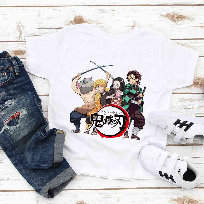 

Kimetsu No Yaiba T Shirt Anime Japanese Demon Slayer Kids T-shirt Children's Top Harajuku Fashion Boys Girls Tshirt Streetwear G220223, 21ct6040