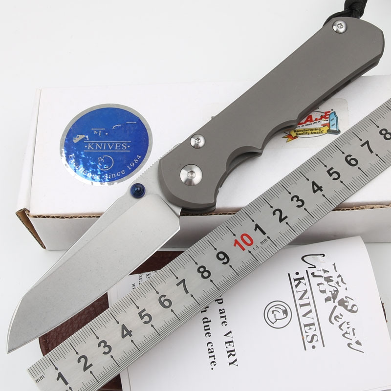 

Chris Reeve Sebenza 21/25 Titanium Folding Knife Tanto D2/S35VN blade Outdoor Camping EDC survival hunting knife tool