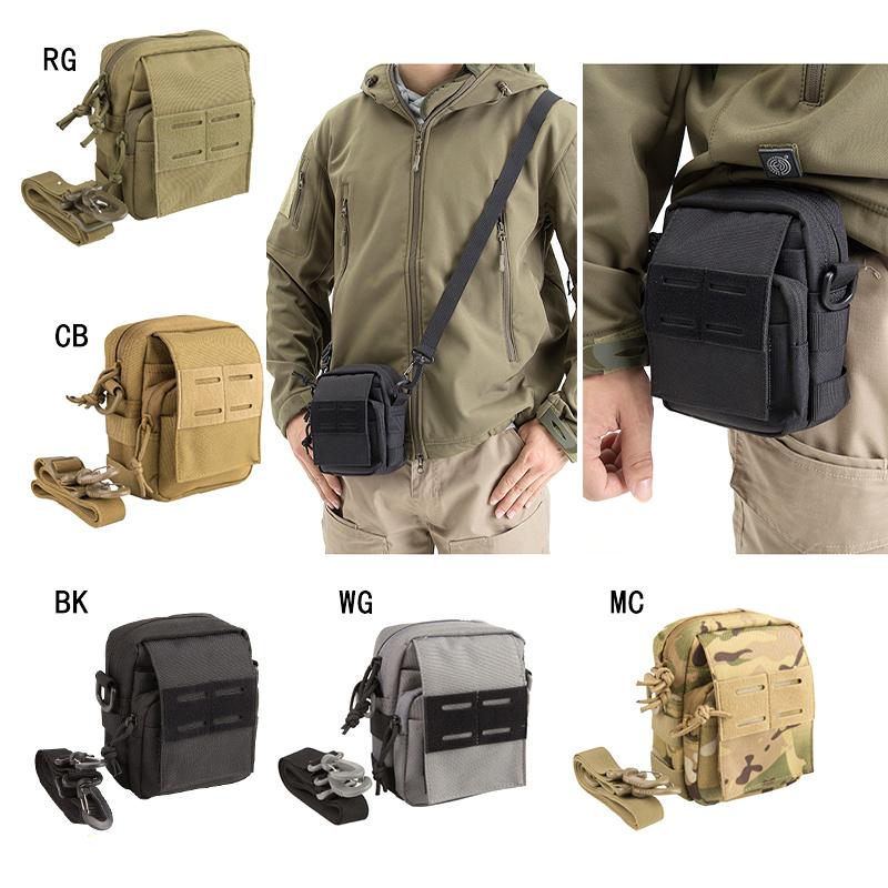 

Outdoor MOLLE Straddle Tactical Small Waist Bag Multi Function File Bag Mobile Phone Accessory, Mc