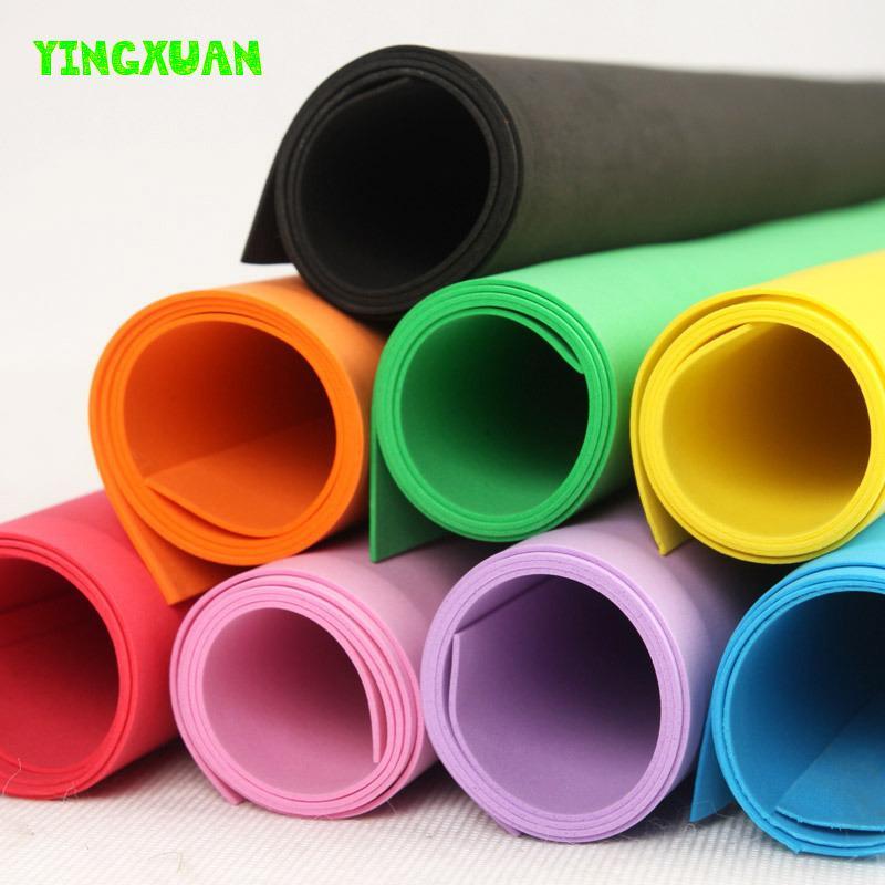 

Paper lotus 50*50cm 2mm EVA Foam Sheet Cosplay White Black Green Pink Color Sponge Paper DIY handcraft Materials Colorful1