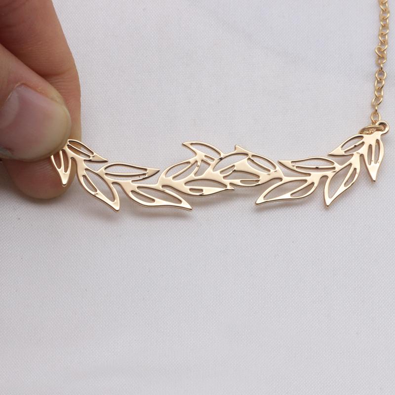 

Elegant Leaf Necklace Copper Jewelry Top-selling Best Gift for Women Accept Drop Shipping YP6404