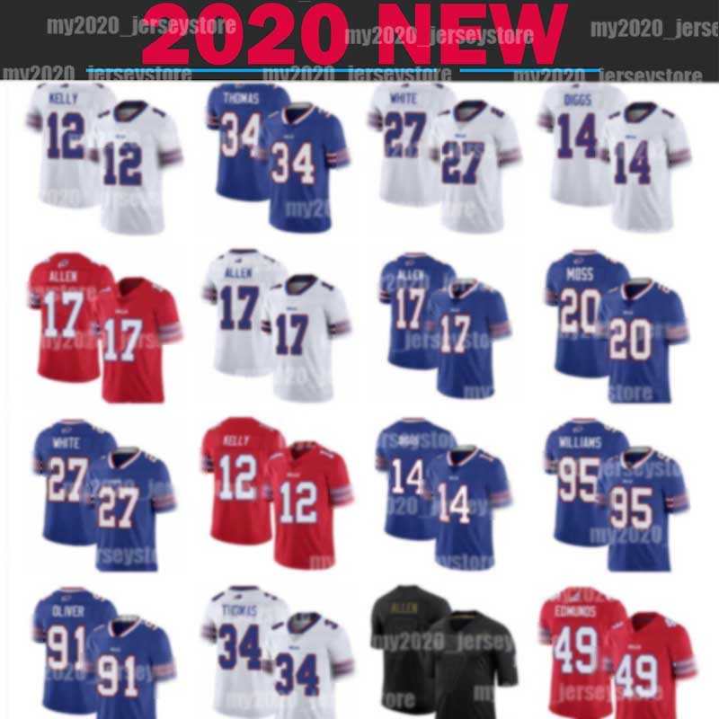 

Buffalo 17 Josh Allen Bill Football Jersey 14 Stefon Diggs 50 Gregory Rousseau 11 Cole Beasley Carlos Basham Jr. Spencer Brown Zack Moss Bruce Smith Tyler Bass Fromm, Custom 2020 new men (bi er)