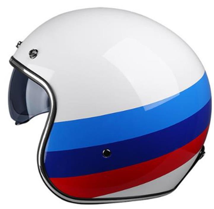 

Helmets VOSS 060 Series Helmet Retro Latte Style DOT ECE Certified Motorcycle, Multi-color
