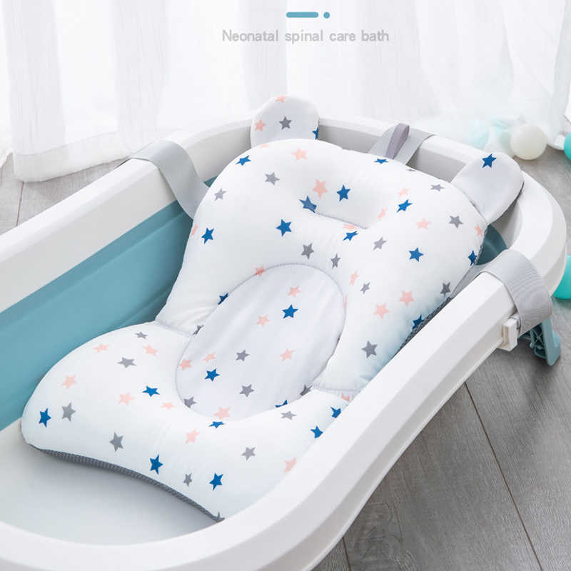 Portable Baby Bathtub Pad Ajustable Bath Tub Shower Cushion Newborn Support Seat Mat Foldable Baby Bath Seat Floating Water Pad-image-754369092