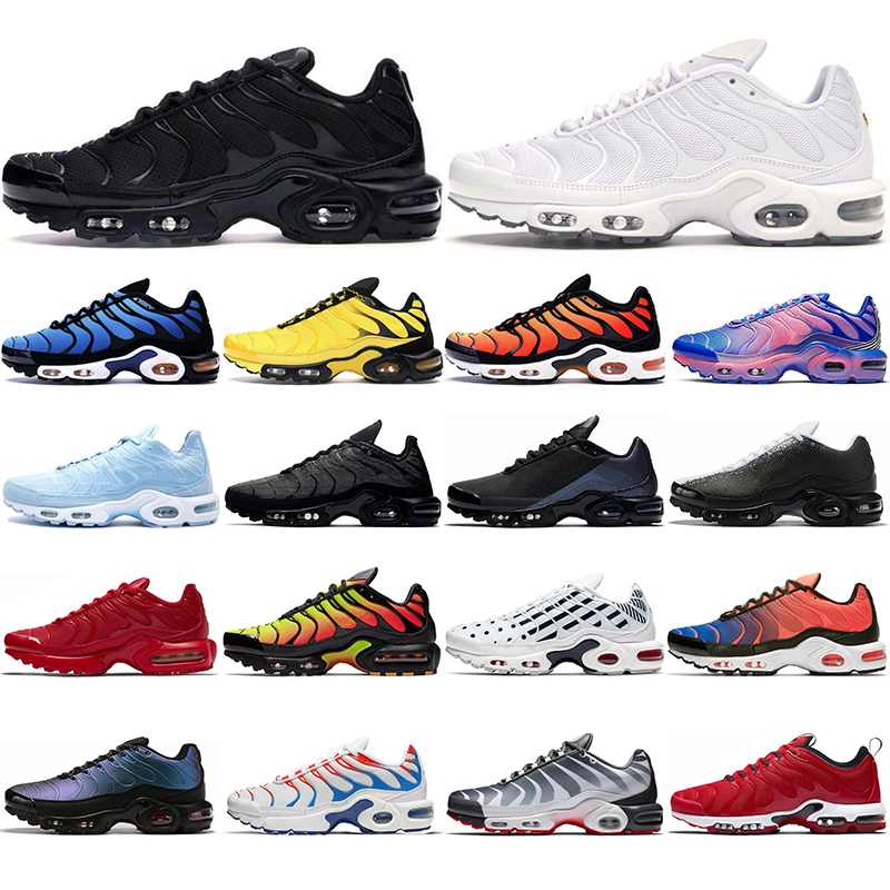 tn plus se running shoes triple black total orange habanero red scream green deluxe mens trainer sports sneakers jogging walking