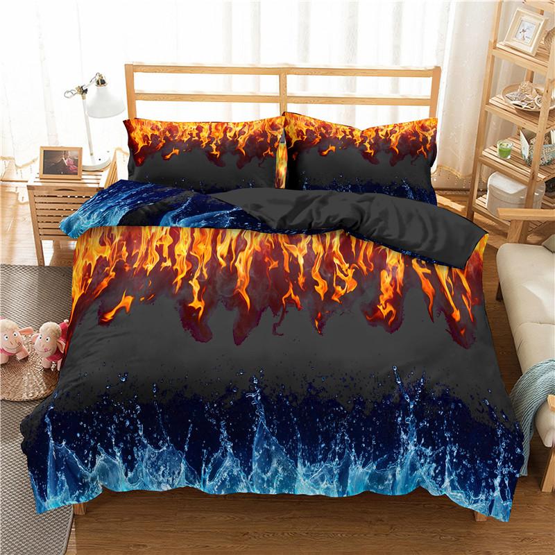 

Polyester / Cotton Bedding Sets 3D Digital Printing Bohemian 2/3pcs Pillowcases with Duvet Cover Set For Home Luxury Textiles, Lxf036-1