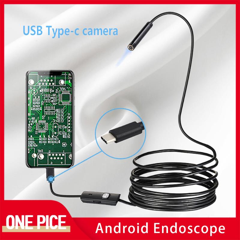 

Mini Camera Endoscope IP67 2M 1.5M Hard Flexible Tube Mirco USB Type-C Borescope Video Inspection for Android Car Endoscope N2