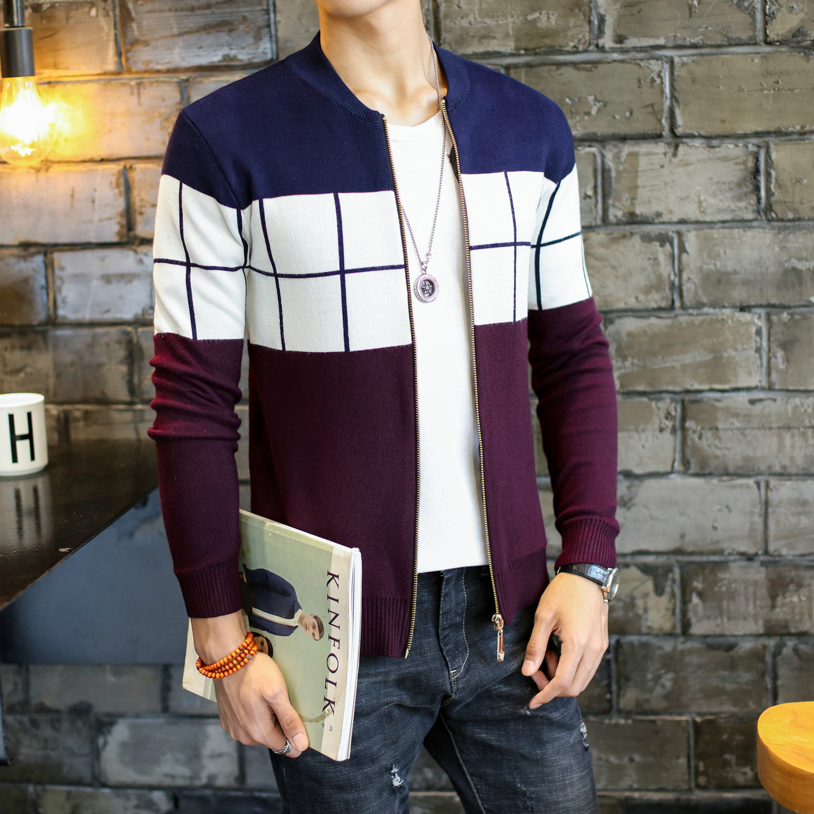

2021 Cardigan Cheap Attacked New Autumn Hot Men Warm Casual Mode Nice Shirt Men's Shirts WSI0