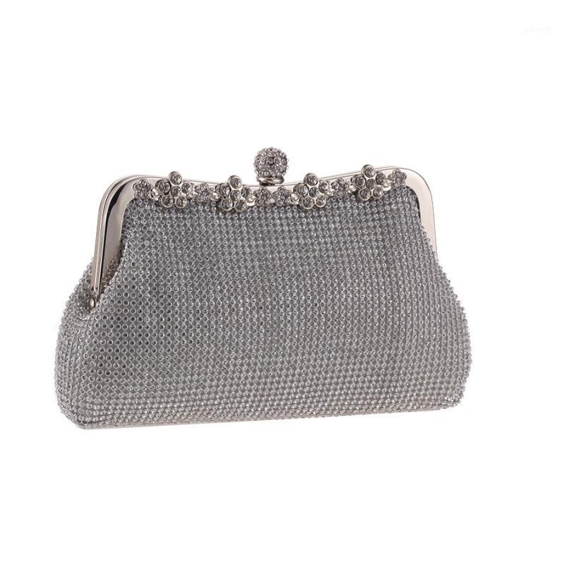 

2018 New Design Evening bags Party Bags Wedding Handbag Diamond Clutch Messenger Purse Chain Shoulder Bag Bolsa Feminina Purse1, Gold