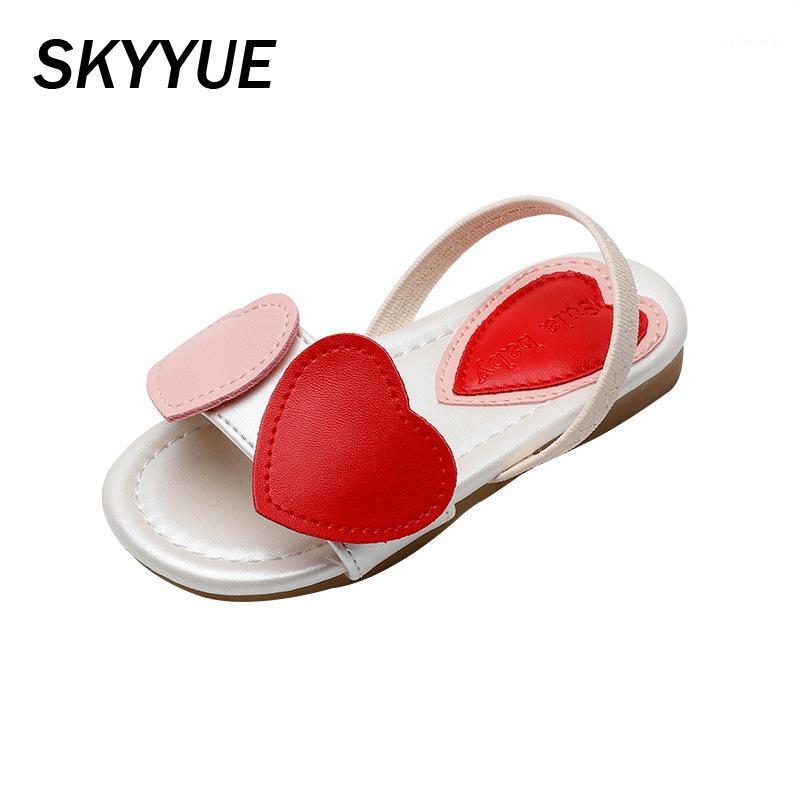 

New Summer Kids Heart Princess Sandals Baby Girls Beach Sandals Children Black Dress Shoes Toddler Brand Fashion 20201