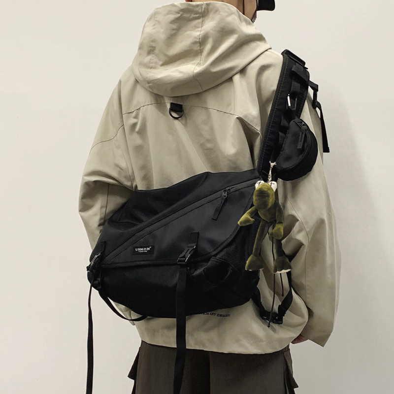 

School Mode Men's Hip Hop Bag Designer Great Korean Shoulder Pocket Minimalist Male Purse Pockets De50ndj 5kgd, Blake