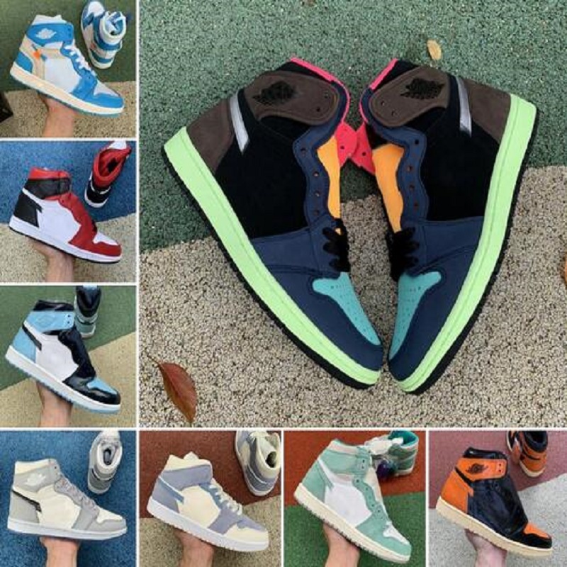 

Double Box New Womens 1 1s High 3 Basketball Shoes Shattered OG Bred Toe Banned Game Royal Shoes Low Men 1s Shadow Sneakers Shoe Trainers, Color 29