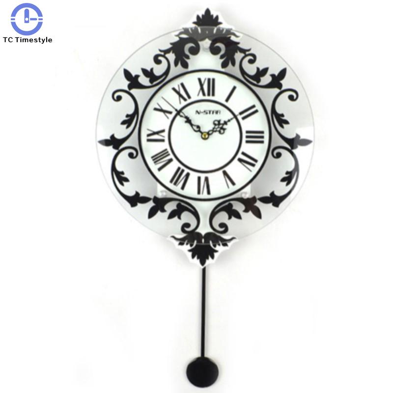 

Modern Decorative European Silent Swing Pendant Wall Clock Fashion Creative Living Room Bedroom Pendant Personality