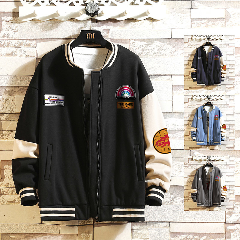 

2021 Casual England Style New Spring Autumn Jacket Men Brand Baseball Clothes Plus Asian Size M-5xl Lx6x, Wk1198 1