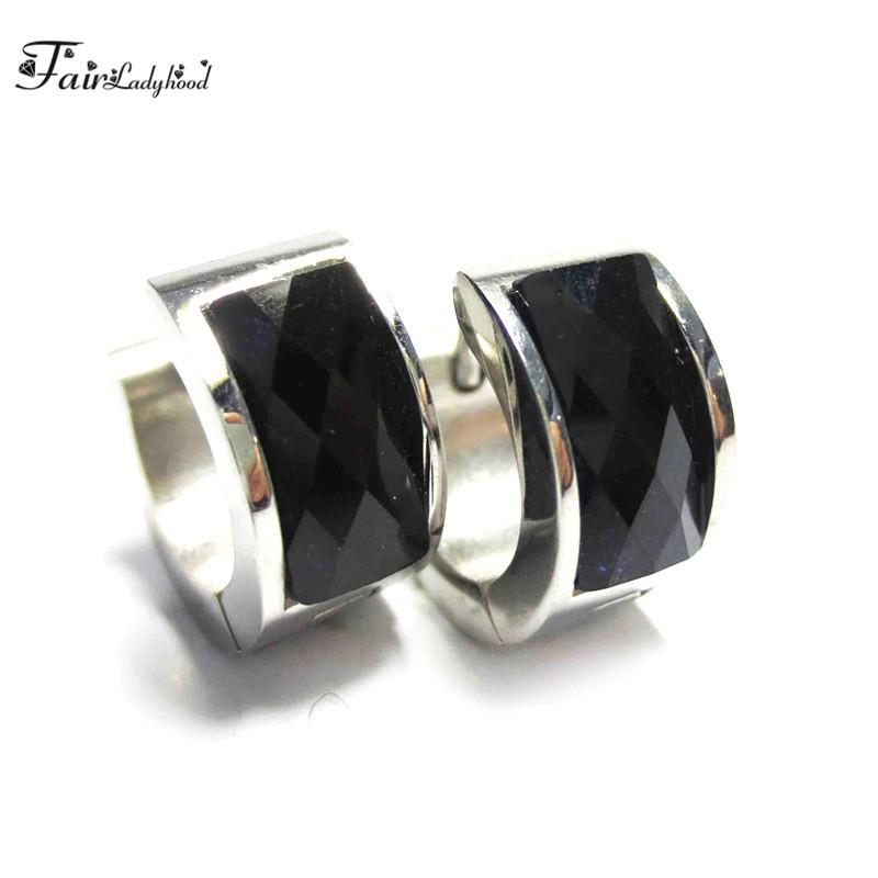 

FairLadyHood 7x12mm 316L Stainless Steel Earrings for women