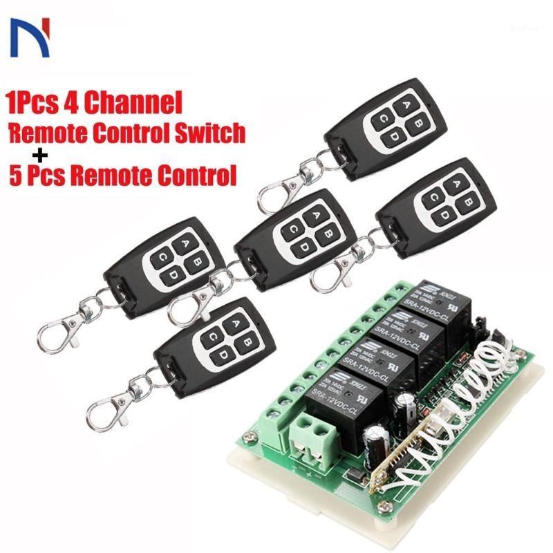 

Wireless Remote Control RF Switch 433mhz DC 12V 4CH 4 Channel Wireless Remote Control Switch Relay Receiver Module Transmitter1