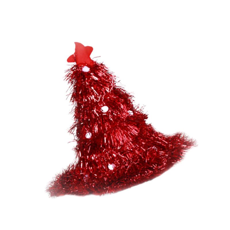 

1pc Christmas Hats Shiny Adorable Headdress Caps Costume Accessories for Holiday Festival