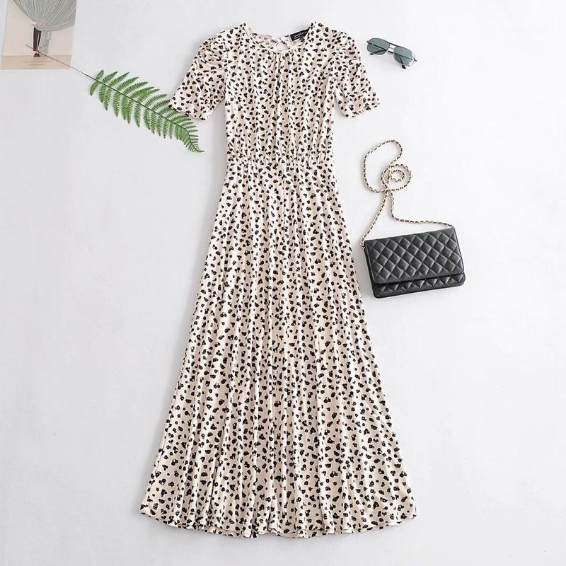 

Women Long Dress 2020 New Fashion Short Sleeve Modern Lady Summer Floral Dresses1, Prints