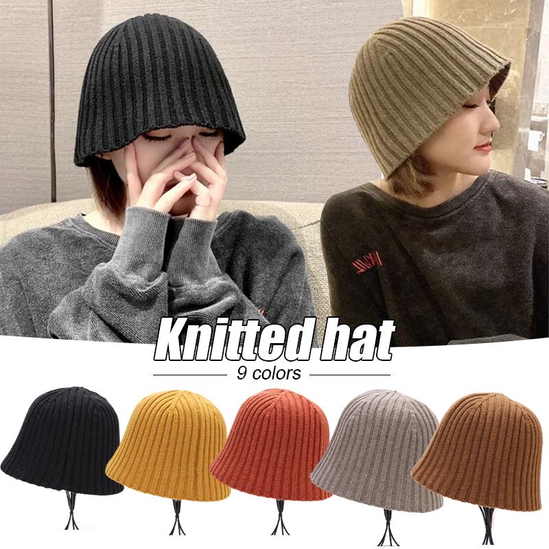 

Solid Color Knitted Beanies Hat Winter Warm Ski Hats Men Women Multicolor Skullies Caps Soft Elastic Cap, 02