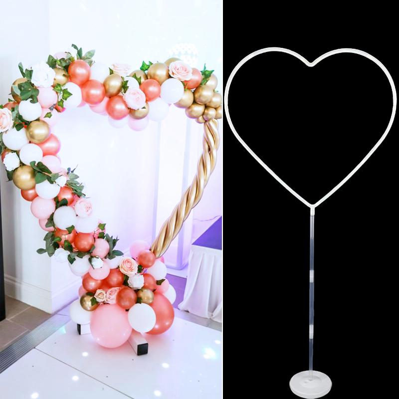 

144cm love Heart Shape Balloons Stand column Valentines Day Decorations Wedding Engagement Decoration Bride Backdrop Decor