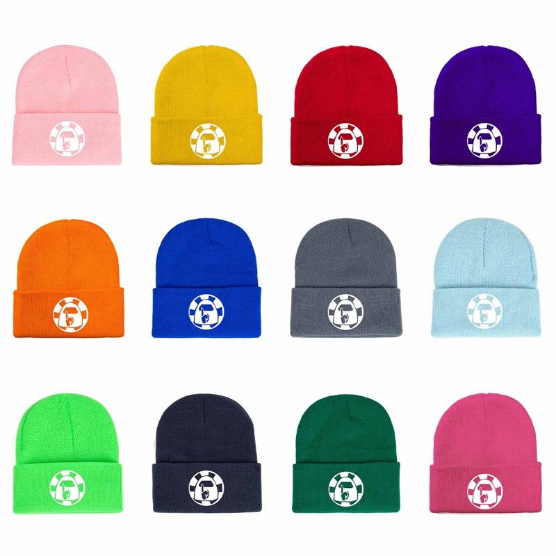 

Game surrounding woolen hats four seasons universal simple color knitted hat street dome hat warm with logo, Nb