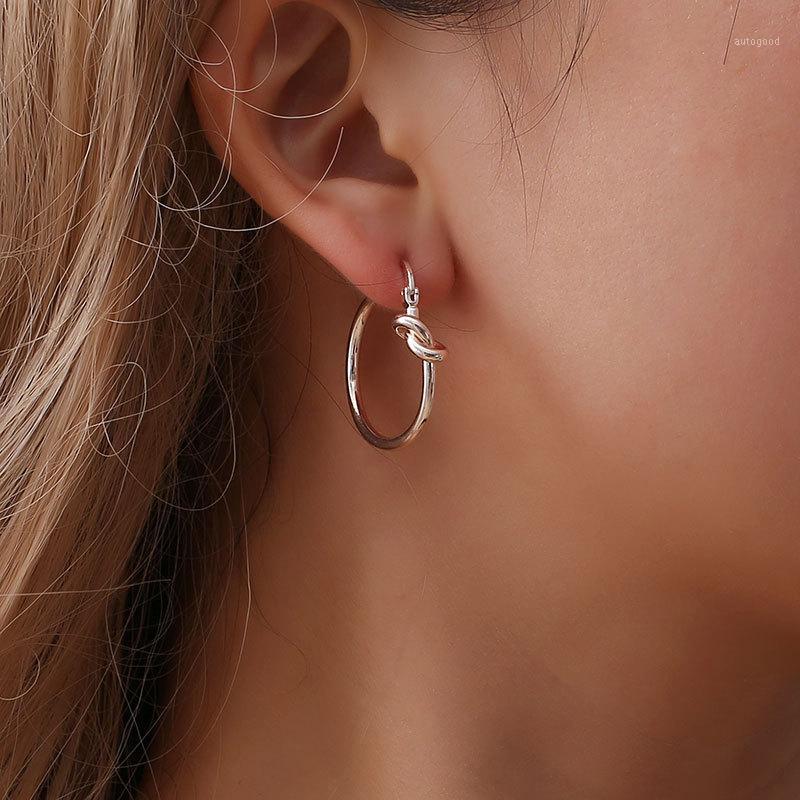 

Hoop & Huggie Luokey Korean Style Spiral Twisted Earring For Women Fashion Punk Ear Rings Female Party Statement Jewelry Drop1