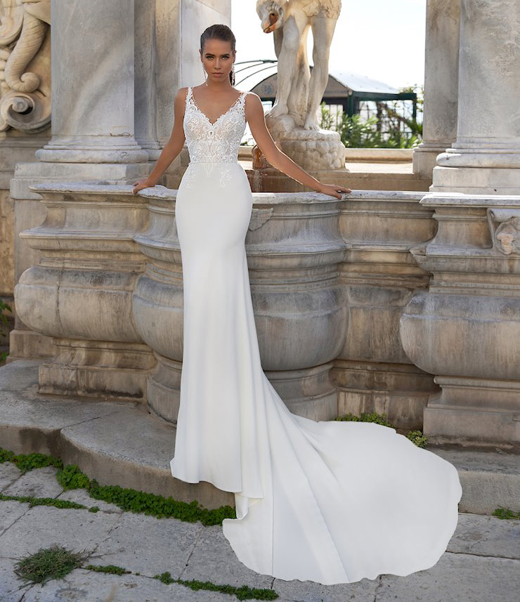 

2021 New Double V-neck Mermaid Wedding Dress Bohemian Court Train Lace Bridal Gown Vestido de Novia, White
