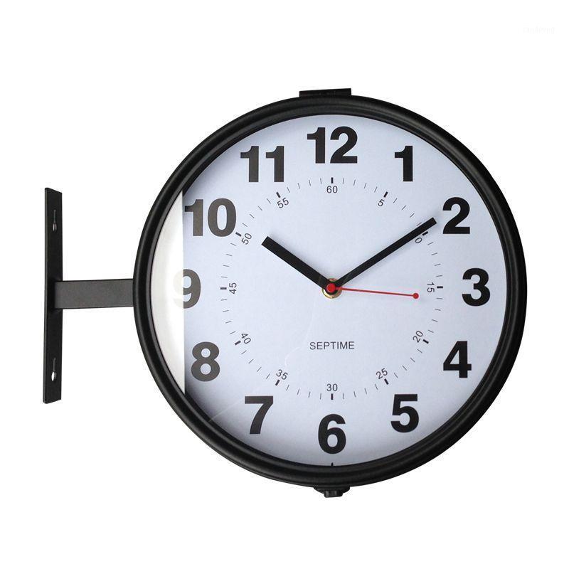 

Metal Wall Clock Mechanism Double Faced Nordic Living Room Bedroom Silent Wall Watches Home Decor Reloj Pared Gift Ideas FZ4471