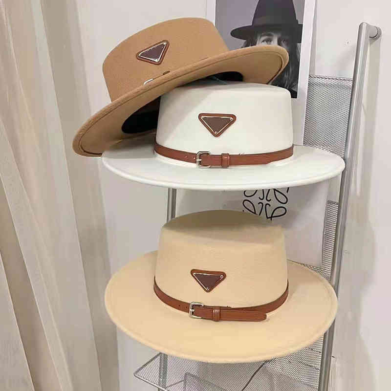

Digner Cap Bucket Hat Fashion Men Women Fitted Top Hats High Quality Straw Sun Caps Woolen hat, Woolen white
