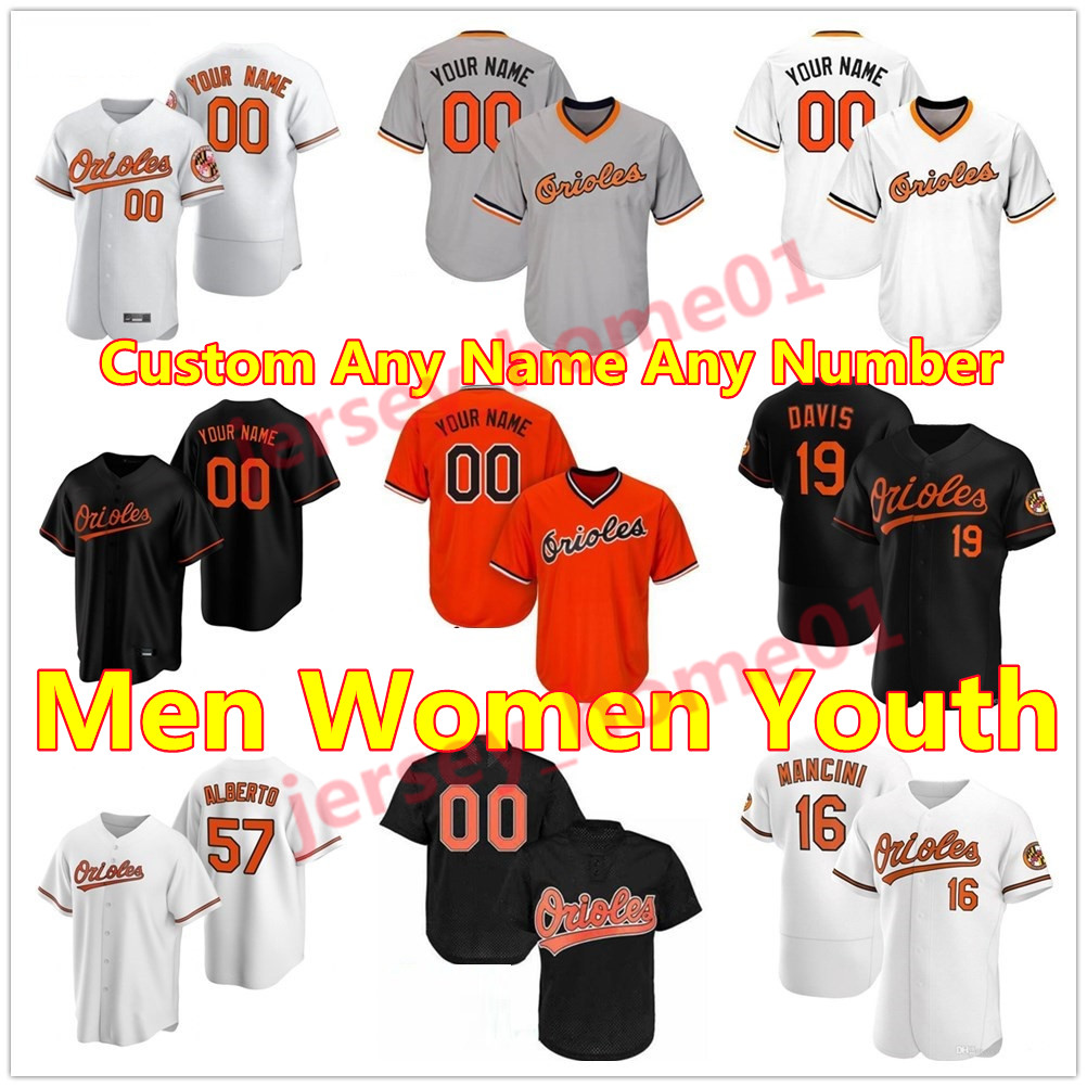 

Chris Davis Baltimores 2021 Orioles jerseys Trey Mancini Renato Nunez Jonathan Villar Pedro Severino Chance Sisco FRANK ROBINSON Men Women Y, Blue;black