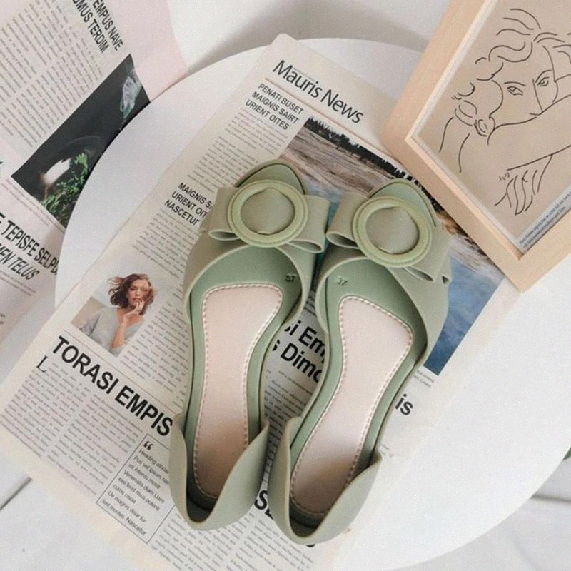 

Women's Sandals PU Leather Buckle Ladies Flats Casual Comfort Shoes Slip On Fashion Female Open Toe Footwear Woman Elegant 2021 #Re9H, Green