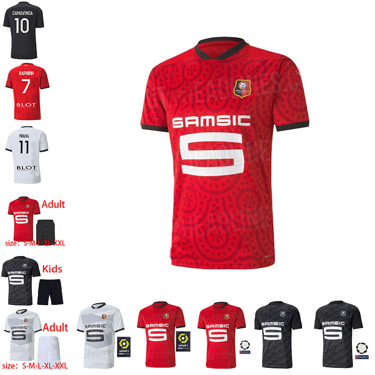 

rennes 20 21 stand rennais football team away from home niang bourigaud terrier 2020 2021 maillot de foot raphinha men's shirt, Black;yellow