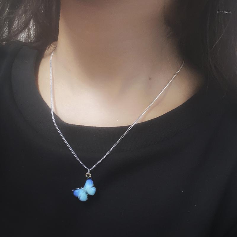 

Popular Colorful Butterfly Pendant Necklace for Women Fashion Female Chocker Necklaces 2020 Ins Hot Sale Jewelry Accessories1