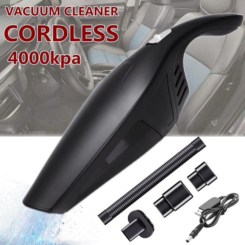 

120W Handheld Vacuum Cordless 4000Pa Powerful Suction Portable USB Rechargeable Vacuum Cleaner Quick Charge for Office Home