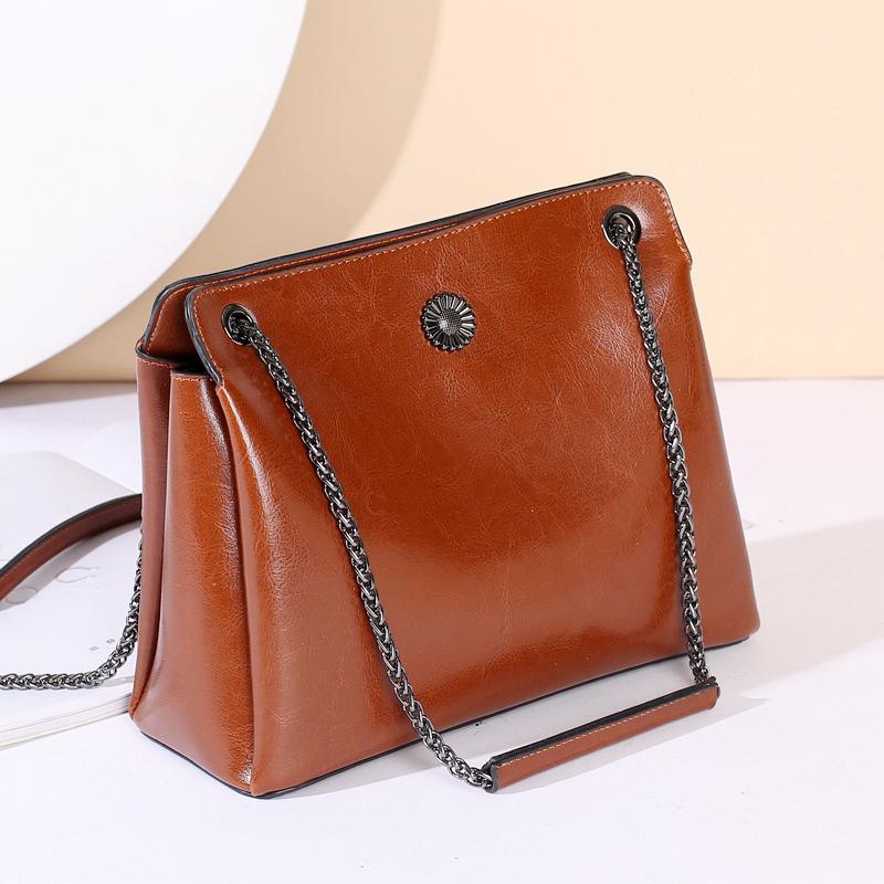 

Realer Women's Bag Split Leather Shoulder Bags For Women 2021 Simple Fashion Shoulder Bag Lady Luxury Handbags fashion, Black
