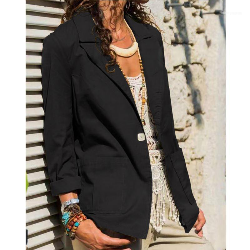 

Plus Size 3 Colors Womens Coat Slim Casual Blazer Solid Color Jacket Top Outwear Career Turn-Down Collar Long Sleeve Autumn Coat1, Orange