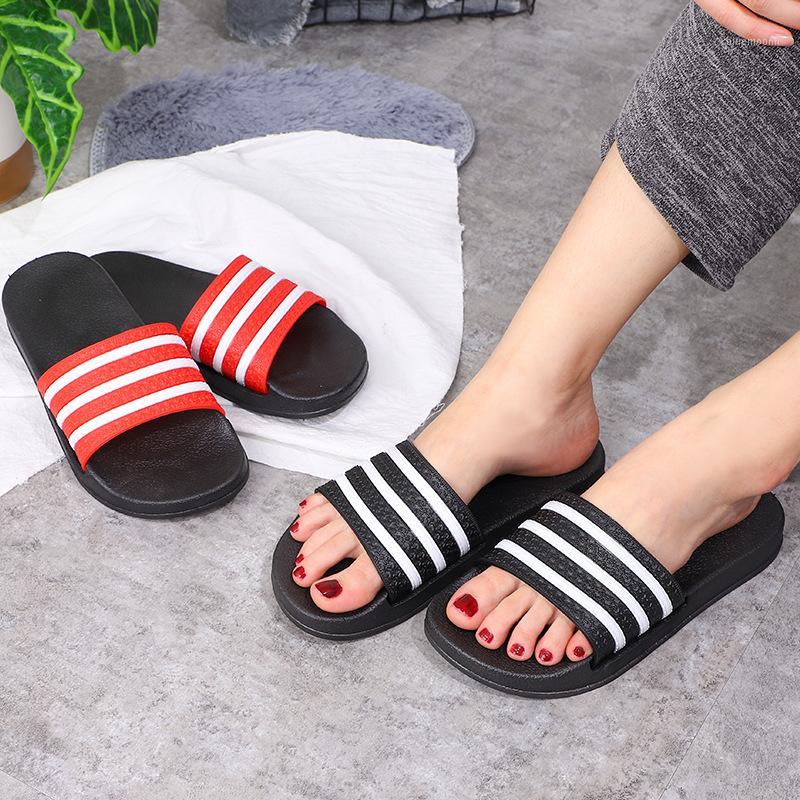 

2020 New Hot Summer woman Slippers Casual Black White Shoes Non-slip Slides Bathroom Sandals Soft Sole Women Slides1