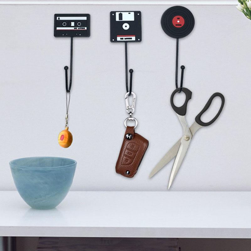 

1pcs Bathroom Storage Shelf Door Hook Clothes Coat Key Hanger Retro Wall Hook Wall Decor 12.8*8*4.8cm