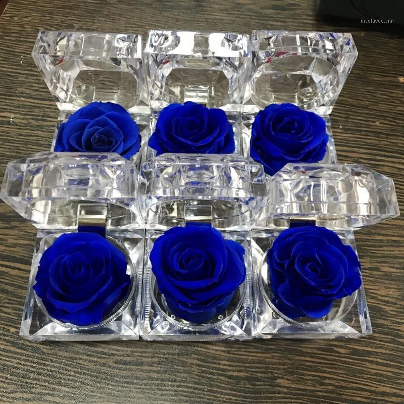 

D-3.5cm,wholesale,5-year warranty flowers bloom eternal rose ring box Valentine's Day gift,dry flower1