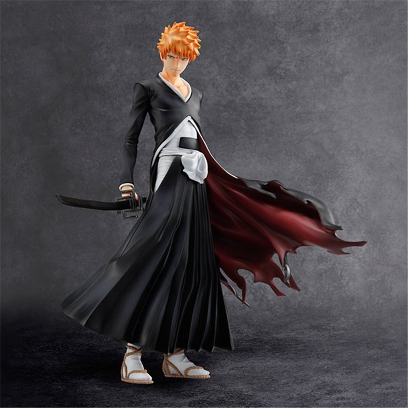 

Anime Bleach Kurosaki Ichigo PVC Action Figure Collectible Model Toys Doll 22CM X0121, Without retail box