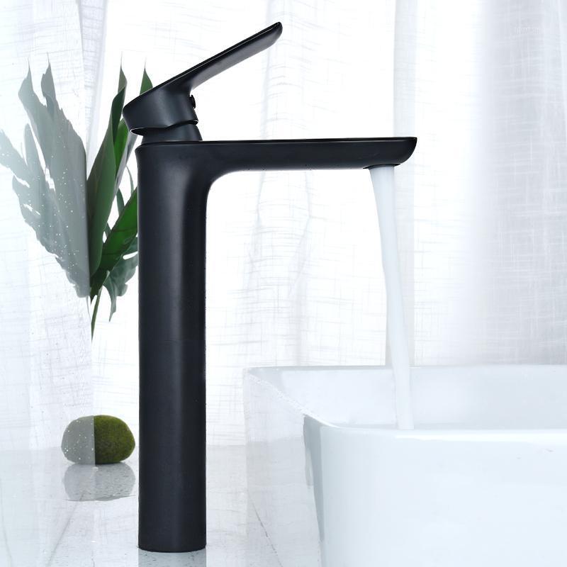 

Beiluode Basin Faucet Black Waterfall Faucet Brass Bathroom Bathroom Basin Mixer Tap Hot Cold Sink MT10271