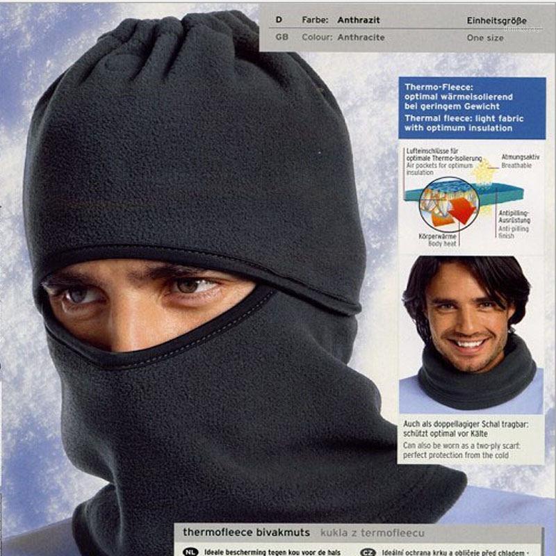 

Men winter outdoor wind cold face cover protection fleece mask headgear weather cap hat warmer CS scarf1, Black