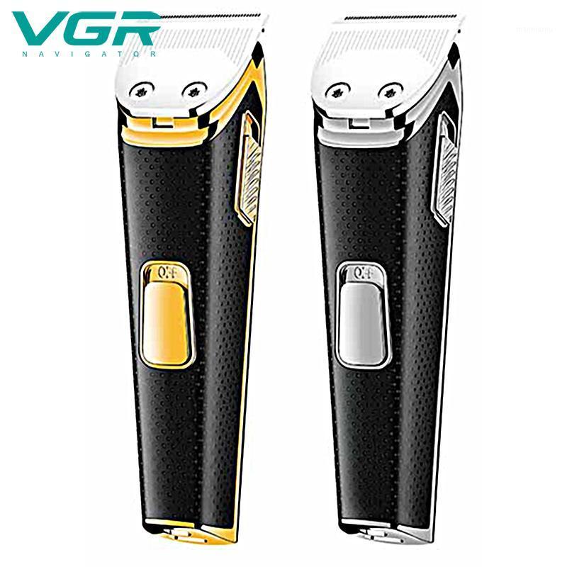 

VGR Hair-Trimmer Electric Clipper Electric Hair Clippers 0 Cutter Head Adjustable Push White Engraving USB Rechargeable1