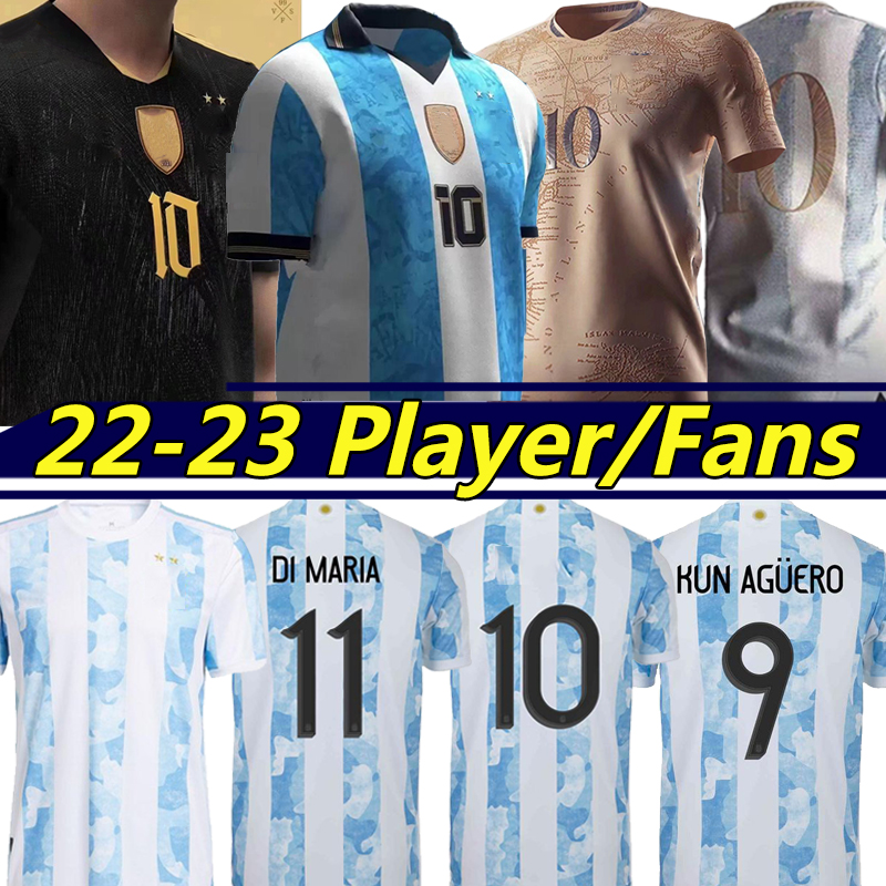 

Argentina Commemorative Edition Soccer Jerseys Player Version Fans 200th anniversary 2022 DI MARIA MARADONA KUN AGÜERO LO CELSO MARTINEZ CORREA football shirt, 2021 home