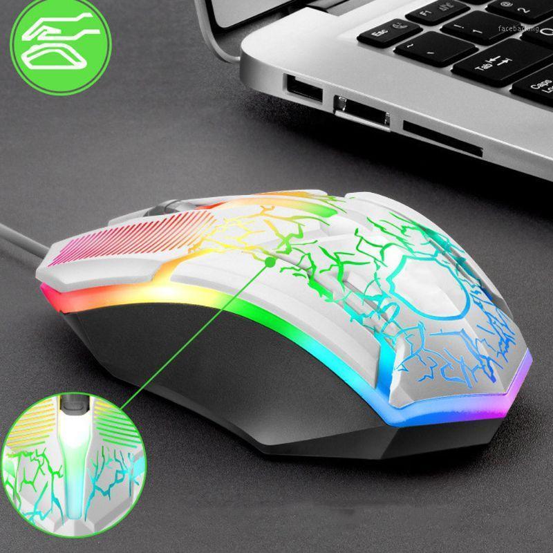 

Wired Gaming Keyboard Mouse Combo Set Colorful LED Backlit Computer Keyboad 28GE1