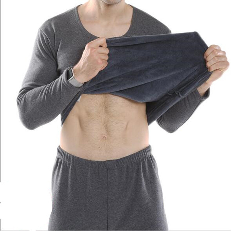

2021 Men's Thermal Longo Johns Defines Winter-thick Fleece Internal Wear and Underwear Plus Size 3xl-6xl 7xl 8xl 5ba4, Dark grey